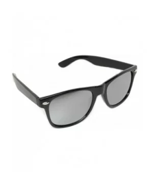 Classic 80's Vintage Style Sunglasses Polarized or Standard Lens - Gloss Black- Silver Mirror - CI186AI9LEK $7.11 Rectangular