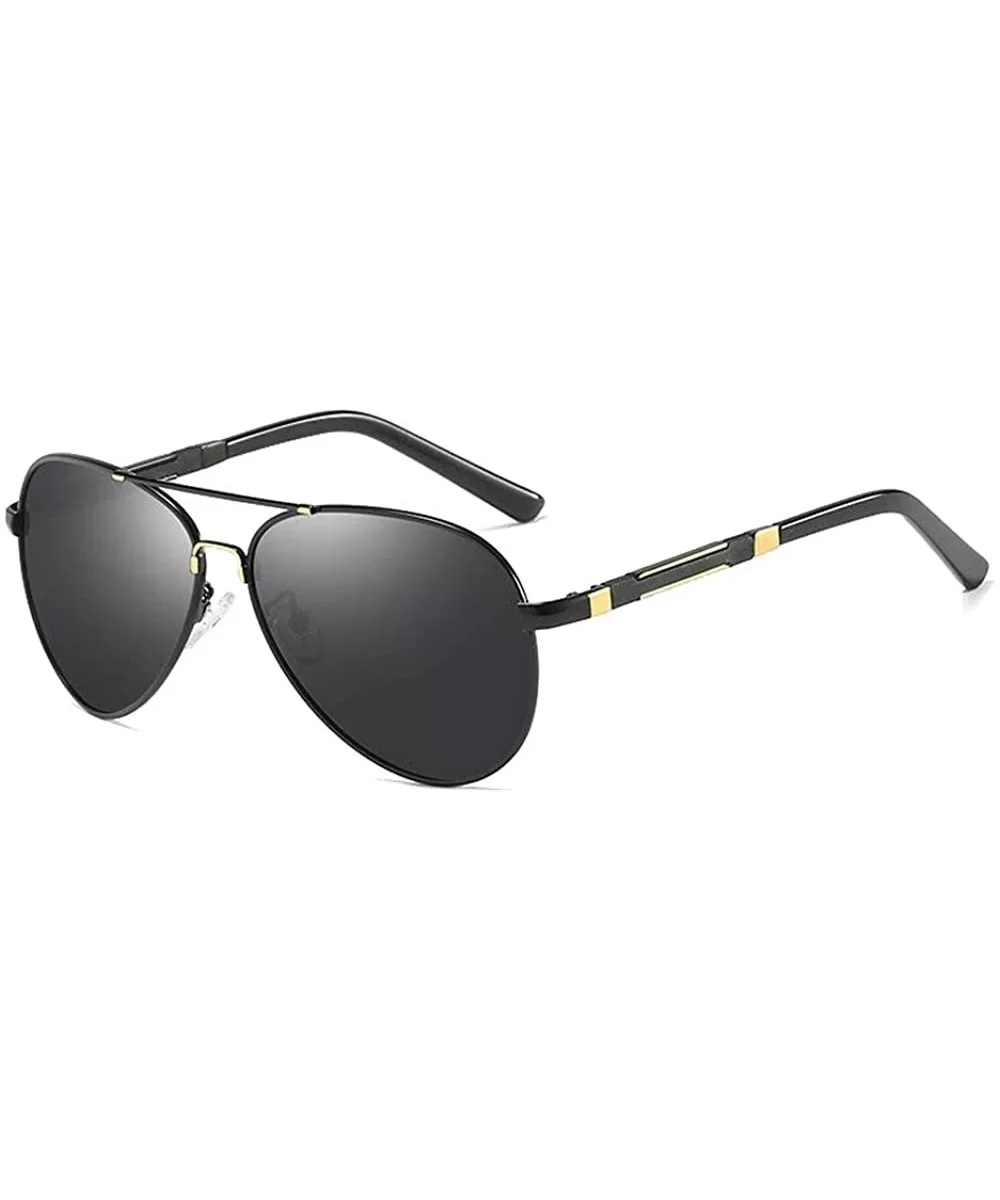 Womens Sunglasses Polarized Lens Wellington Sunglasses Pouch & Cross Set Unisex Glasses - Gold - CN18U0LMYS8 $22.46 Oversized