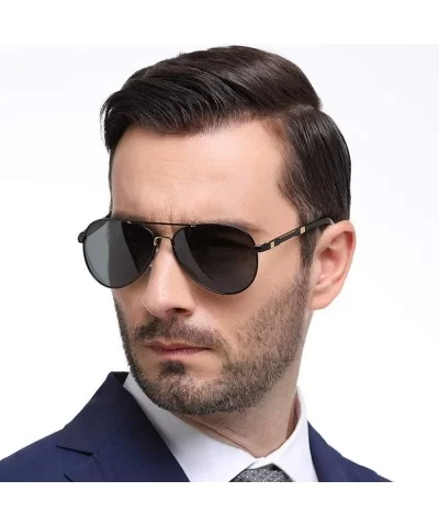 Womens Sunglasses Polarized Lens Wellington Sunglasses Pouch & Cross Set Unisex Glasses - Gold - CN18U0LMYS8 $22.46 Oversized