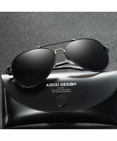 Womens Sunglasses Polarized Lens Wellington Sunglasses Pouch & Cross Set Unisex Glasses - Gold - CN18U0LMYS8 $22.46 Oversized