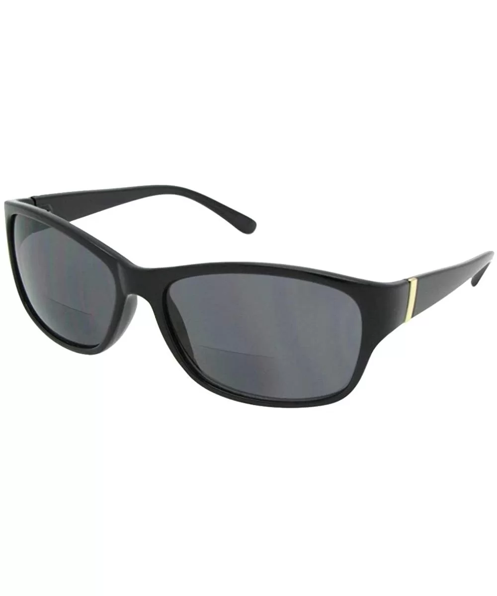 Fashion Casual Wear Bifocal Sunglasses B114 - Black Frame Gray Lenses - C518LYH37IT $14.93 Rectangular