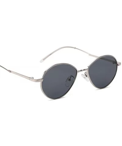 New New Sunglasses Retro Small Box Sunglasses Metal Ocean Piece Sunglasses Men And Women Sunshade Mirror - C418SAG24KN $17.27...