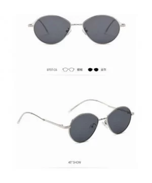 New New Sunglasses Retro Small Box Sunglasses Metal Ocean Piece Sunglasses Men And Women Sunshade Mirror - C418SAG24KN $17.27...