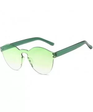 Unisex Fashion Candy Colors Round Outdoor Sunglasses Sunglasses - Grass Green - CL190KAGXWR $10.14 Round