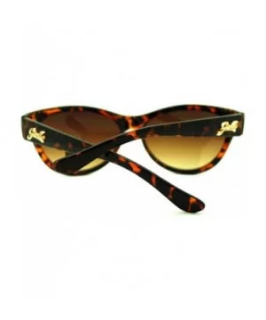 Rhinestone Top Oval Cateye Sunglasses Women's Chic Luxurious - Tortoise - C711PHTLOJH $7.98 Oval