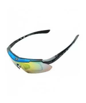 Polarized Sunglasses Interchangeable Cycling Baseball - Blue - CO184KCIRN6 $31.89 Sport