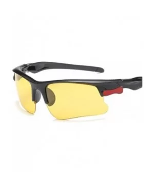 Unisex Fashion Polarized Sunglasses Lightweight Plastic Frame Composite-UV400 Lens Glasses for Outdoor - Yellow - CE1903353HG...