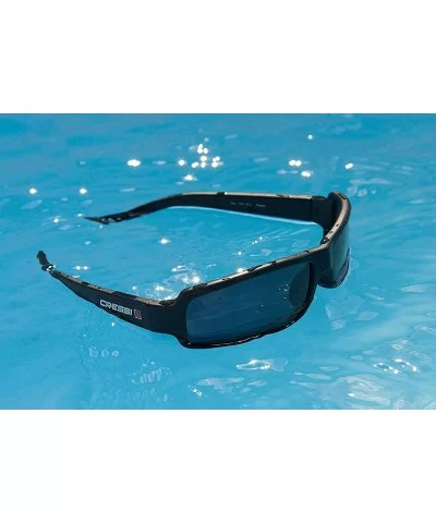 Floating Sunglasses Buoyant Polarized Protective - Black - Orange Mirrored Lens - CY1935I0CQR $48.95 Sport