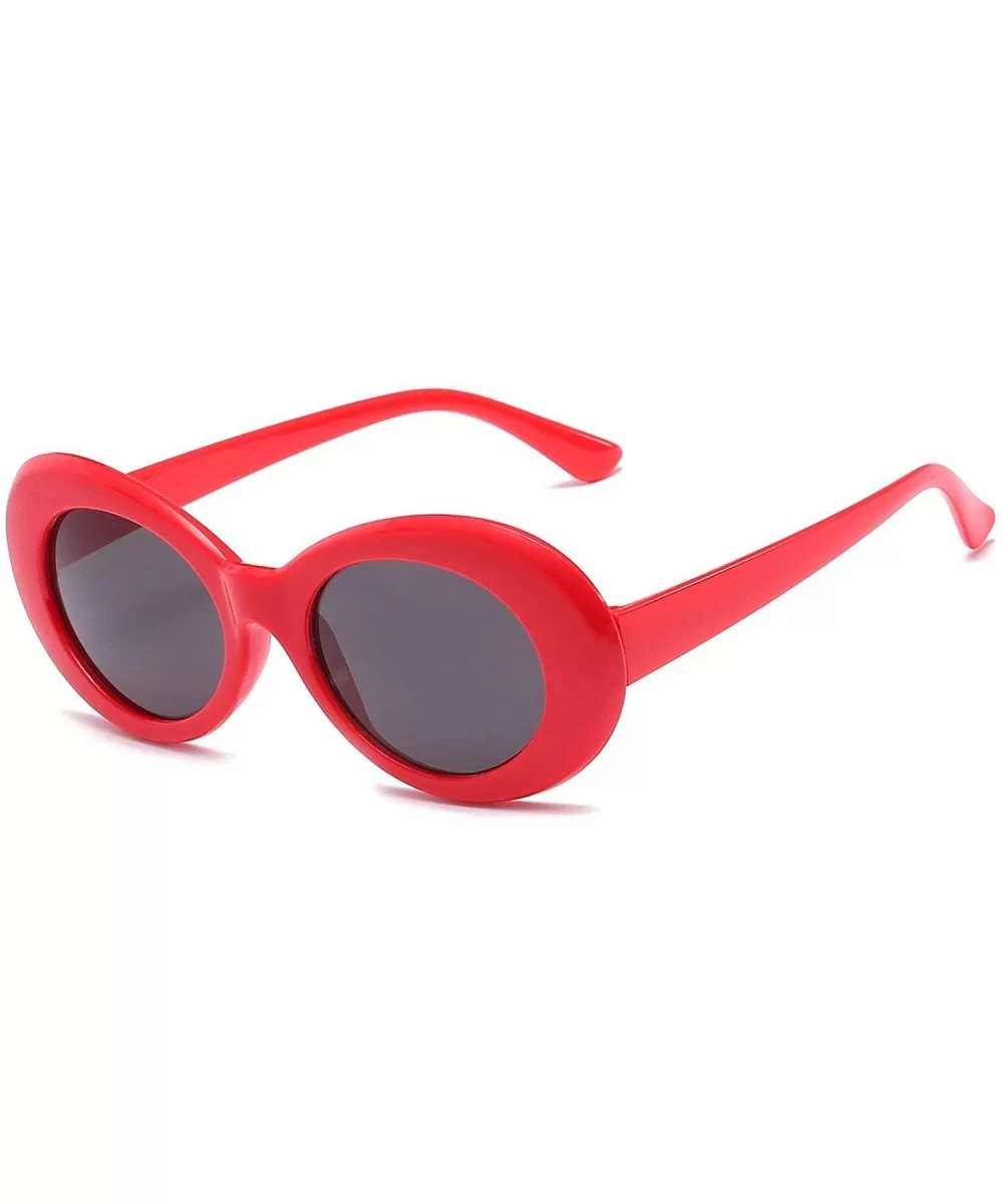 Vintage Sunglasses for Men and Women Plate Resin UV400 Sunglasses - Red - CW18SAS507W $9.98 Oval