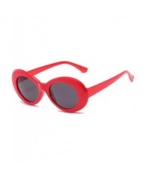 Vintage Sunglasses for Men and Women Plate Resin UV400 Sunglasses - Red - CW18SAS507W $9.98 Oval