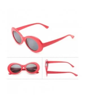 Vintage Sunglasses for Men and Women Plate Resin UV400 Sunglasses - Red - CW18SAS507W $9.98 Oval