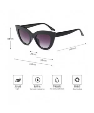 Vintage Cat Eye Style Oversized Holiday Womens Sunglasses Designer - Purple - C418G7U5YCW $8.36 Oversized