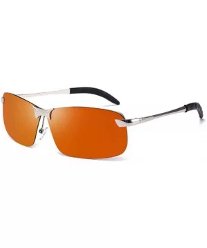 Sports driving fashion polarized sunglasses square men's polarized sunglasses discolored sunglasses - C6190MIMQSU $20.47 Over...