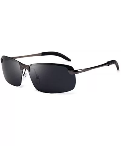 Sports driving fashion polarized sunglasses square men's polarized sunglasses discolored sunglasses - C6190MIMQSU $20.47 Over...