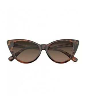 Womens Fashion Hot Tip Vintage Pointed Cat Eye Sunglasses - Tortoise Brown - CV12IGMCHJR $7.29 Cat Eye