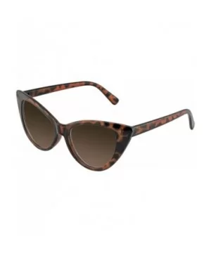 Womens Fashion Hot Tip Vintage Pointed Cat Eye Sunglasses - Tortoise Brown - CV12IGMCHJR $7.29 Cat Eye