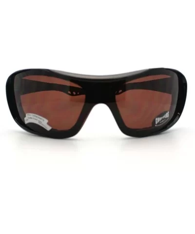 Foam Padded Semi-Goggle Sunglasses Mens Biker Rider Wrap Fashion - Black - CS11CKW6QT7 $8.19 Wrap