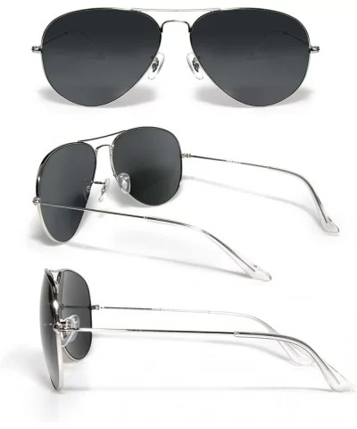 Classic Aviator Sunglasses for Men Women- Metal Frame UV400 Lens Protection Pilot Sunglasses - C118S2IOHSD $15.96 Sport