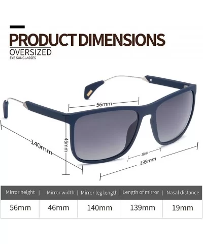 Polarized Retro Classic Trendy Stylish Sunglasses for Men Women - Blue Frame/Grey Gradient Lens / Z05g - CY18X9US9RO $10.38 R...