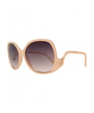 Butterfly Sunglasses for Women Curved Temple - Clear Taupe + Brown - C418TNCK6C8 $9.59 Butterfly