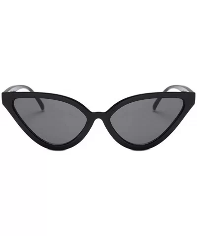 Female Fashion Cat Eye Shades Sunglasses UV Candy Colored Glasses - Gray - CZ18Q62UCOE $4.08 Rimless