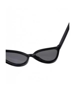 Female Fashion Cat Eye Shades Sunglasses UV Candy Colored Glasses - Gray - CZ18Q62UCOE $4.08 Rimless