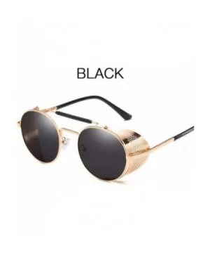 Fashion Gothic Steampunk Sun Glasses er Vintage Round Women Men Steam Punk Sunglasses Oculos - 7 - C418WR67440 $23.03 Round