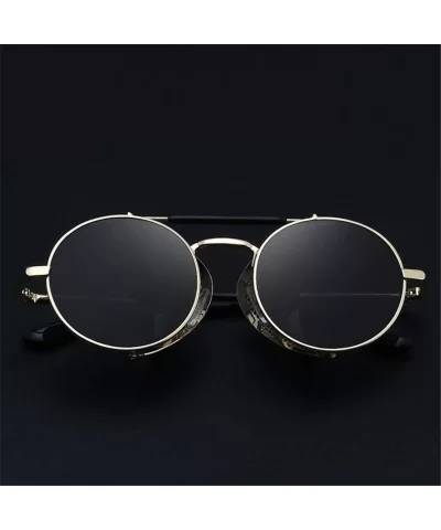 Fashion Gothic Steampunk Sun Glasses er Vintage Round Women Men Steam Punk Sunglasses Oculos - 7 - C418WR67440 $23.03 Round