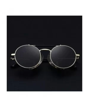 Fashion Gothic Steampunk Sun Glasses er Vintage Round Women Men Steam Punk Sunglasses Oculos - 7 - C418WR67440 $23.03 Round