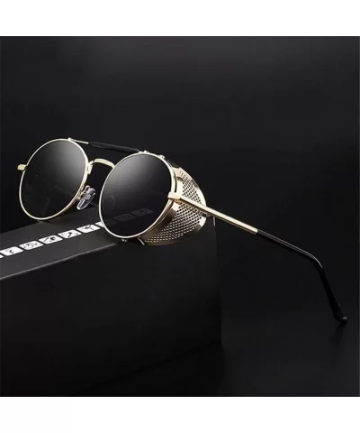 Fashion Gothic Steampunk Sun Glasses er Vintage Round Women Men Steam Punk Sunglasses Oculos - 7 - C418WR67440 $23.03 Round