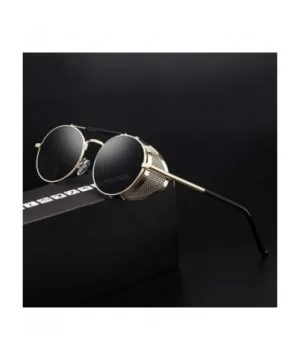 Fashion Gothic Steampunk Sun Glasses er Vintage Round Women Men Steam Punk Sunglasses Oculos - 7 - C418WR67440 $23.03 Round