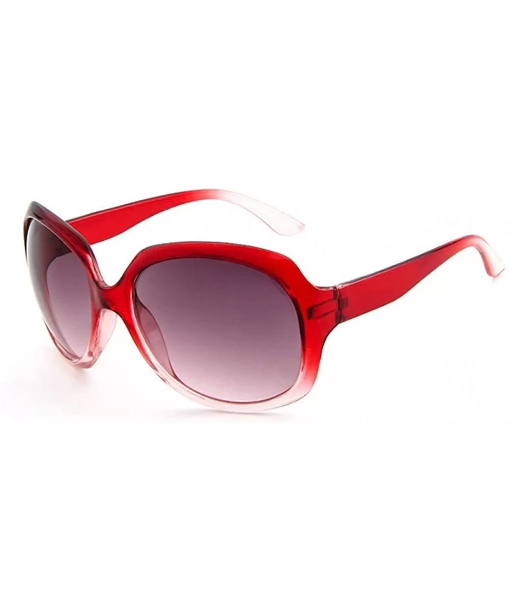 Sunglasses Women Oval Shape Fashion Sunglaasses Women Sunglasses Girls - Red - C518WXSDS6X $20.73 Oval