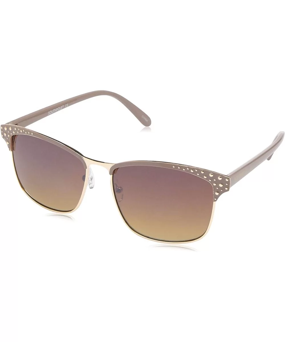 Women's 1026SP Retro Rectangular Metal Sunglasses with Beaded Enamel Brow Bar & 100% UV Protection - 55 mm - C318NN76G8Z $15....