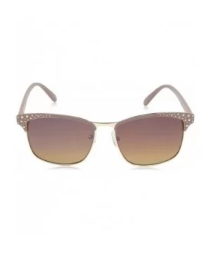 Women's 1026SP Retro Rectangular Metal Sunglasses with Beaded Enamel Brow Bar & 100% UV Protection - 55 mm - C318NN76G8Z $15....