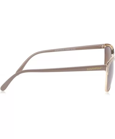 Women's 1026SP Retro Rectangular Metal Sunglasses with Beaded Enamel Brow Bar & 100% UV Protection - 55 mm - C318NN76G8Z $15....