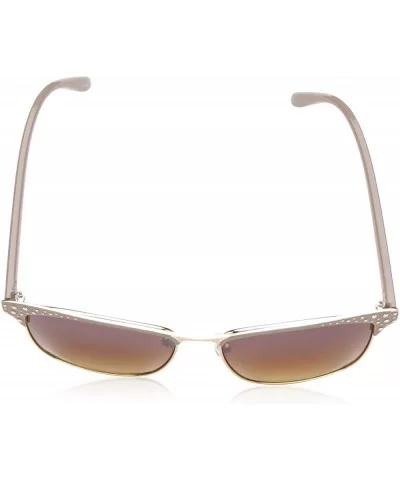 Women's 1026SP Retro Rectangular Metal Sunglasses with Beaded Enamel Brow Bar & 100% UV Protection - 55 mm - C318NN76G8Z $15....