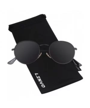 Classic Semi Rimless Half Frame Polarized Sunglasses for Men Women UV400 - 3 Black Frame / Grey Lens - CU18T72Z8G7 $9.18 Round