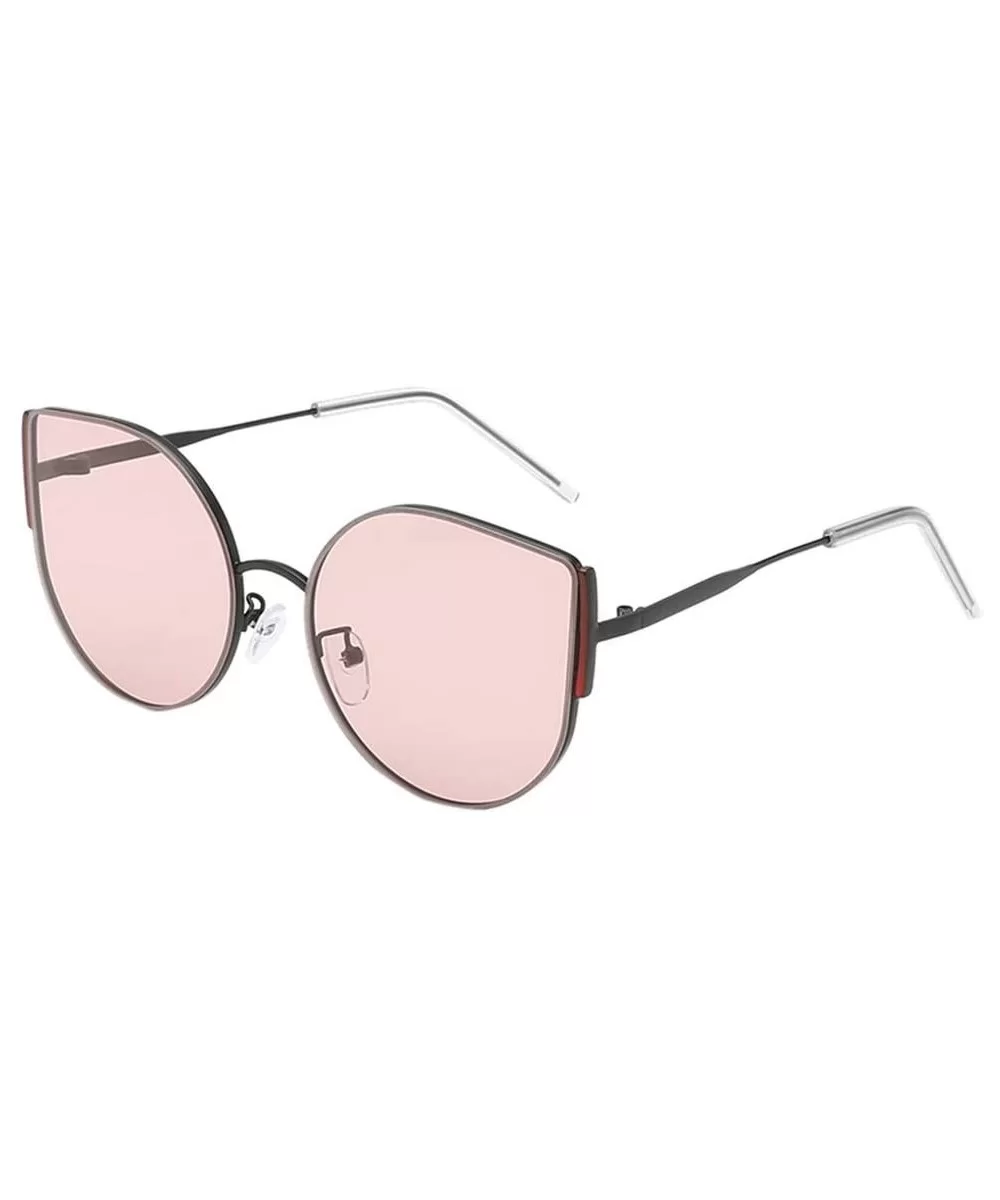 Sunglasses Fashion Irregular Polarized - Pink - CW18U06ACAU $8.99 Rectangular