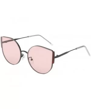 Sunglasses Fashion Irregular Polarized - Pink - CW18U06ACAU $8.99 Rectangular