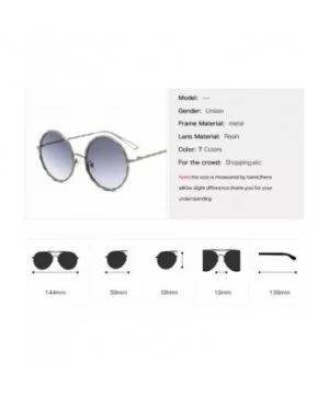 Hippie Retro Groovy Gradient Oversize Circle Lens Round Lennon Sunglasses - C1 - CL183NG8GHY $20.99 Oversized