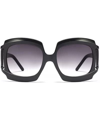 Big Frame Hollow Goggle Sunglasses Men Women Fashion Shades UV400 C2 Red - C2 Red - CS18YR7KKZH $7.21 Goggle