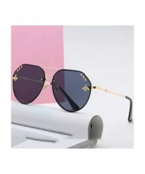 Fashion Women Small Bee Sunglasses Colourful Rivet Glasses Female Male Outdoor Traveling Eyeglasses UV400 - 6 - C418Y27DXU0 $...