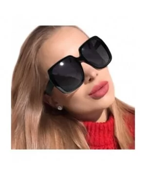 Oversized Square Suglasses for Women Polarized - Fashion Vintage Classic Shades for Outdoor UV Protection - CE18SYIY5D3 $19.5...