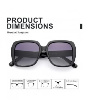 Oversized Square Suglasses for Women Polarized - Fashion Vintage Classic Shades for Outdoor UV Protection - CE18SYIY5D3 $19.5...