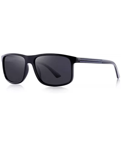 DESIGN Men Classic Polarized Sunglasses TR90 Legs Outdoor C01 Matte Black - C02 Black - CD18YRDGYMU $9.55 Aviator