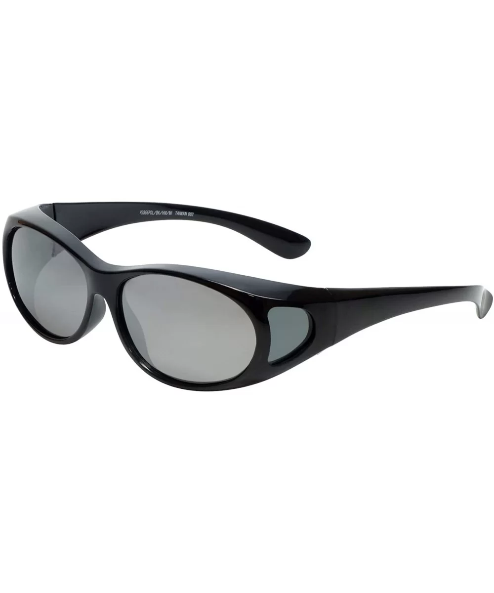 Polarized Wear-Over Sunglasses 2866 - Black - CF18QEIAD3S $11.54 Oval