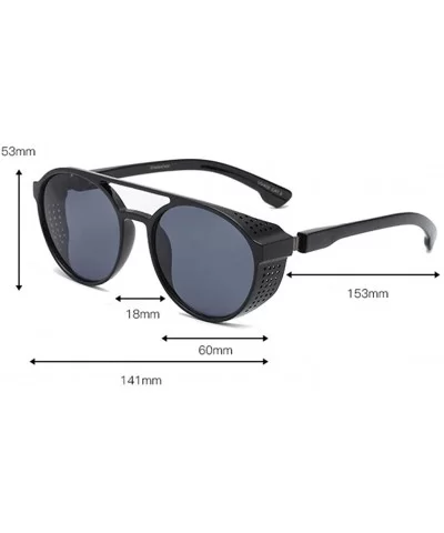 Steampunk Men Ladies UV400 Protection Sunglasses Eyewear Shades Goggles Bike - Black - C2195H4K55A $10.67 Goggle