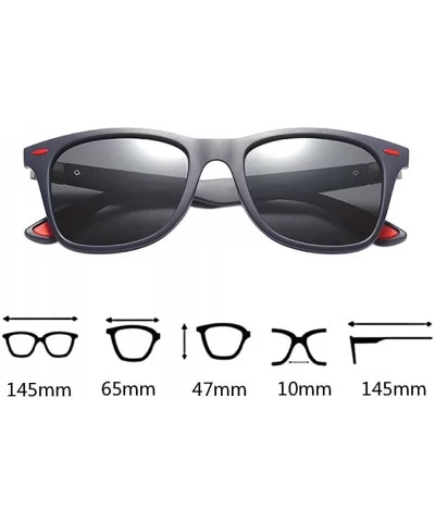 Mens Polarized Sports Sunglasses Driving Cycling Fishing Retro Eyewear - Color 6 - C218E5ENW5Z $8.04 Sport