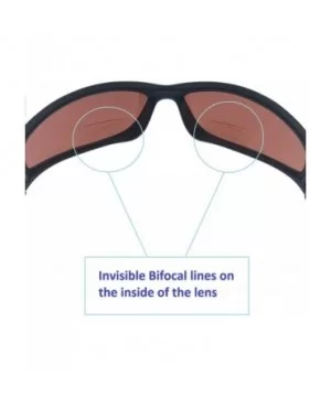 Bifocal Copper Driving Lens Blue Blocking Wrap Around Reading Sunglasses Sport Style - Black - CY18Z8QD470 $8.69 Wrap