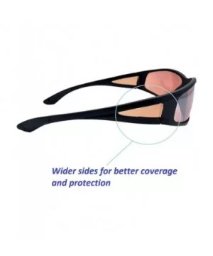 Bifocal Copper Driving Lens Blue Blocking Wrap Around Reading Sunglasses Sport Style - Black - CY18Z8QD470 $8.69 Wrap